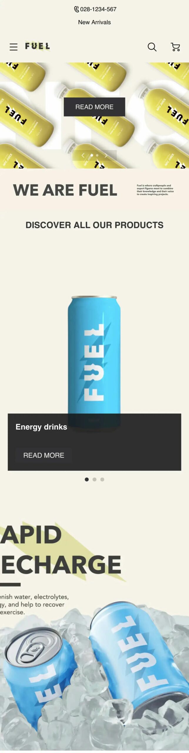 模板推薦 | 年輕跳躍的FUEL 主題，多角度展示、動效視覺一絕！