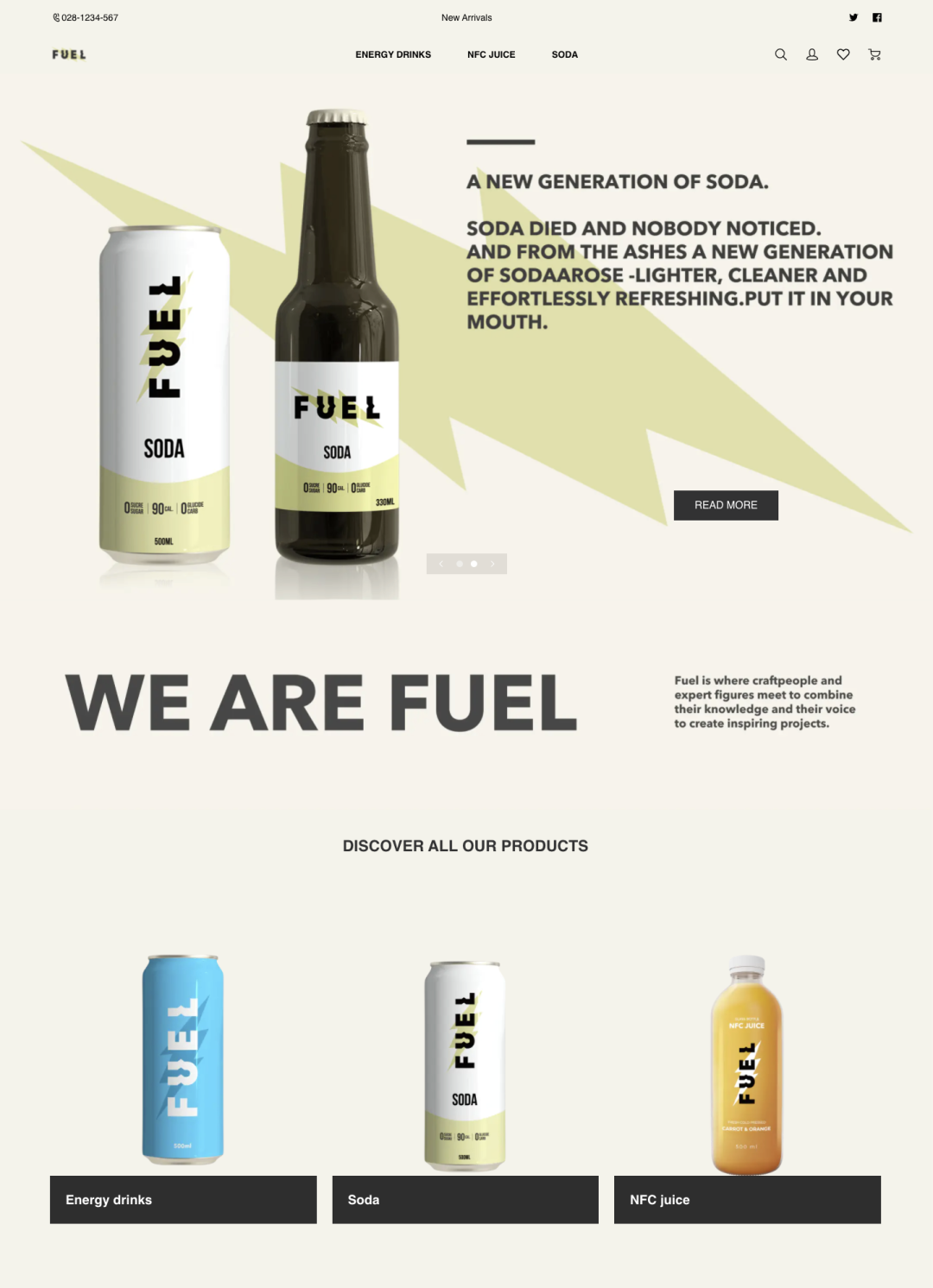 模板推薦 | 年輕跳躍的FUEL 主題，多角度展示、動效視覺一絕！