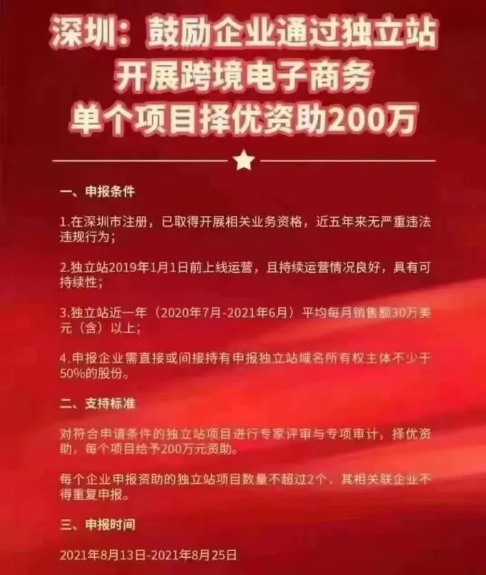 深圳出手應(yīng)對亞馬遜“封號潮”，獨(dú)立站賣家最高補(bǔ)貼200萬！